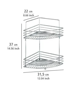 Wenko Eckwandablage Milano Mit 2 Etagen In Chrom 17 Wenko Eckwandablage Milano Mit 2 Etagen In Chrom -Relaxdays Verkaufsshop wenko eckwandablage milano mit 2 etagen in chrom 3