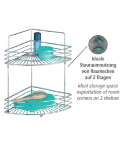 Wenko Eckwandablage Milano Mit 2 Etagen In Chrom 22 Wenko Eckwandablage Milano Mit 2 Etagen In Chrom -Relaxdays Verkaufsshop wenko eckwandablage milano mit 2 etagen in chrom 8