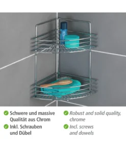 Wenko Eckwandablage Milano Mit 2 Etagen In Chrom 23 Wenko Eckwandablage Milano Mit 2 Etagen In Chrom -Relaxdays Verkaufsshop wenko eckwandablage milano mit 2 etagen in chrom 9