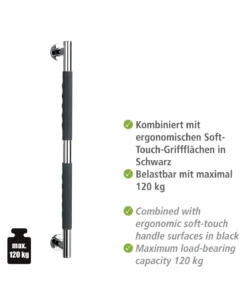Wenko Edelstahl Wandhaltegriff Secura 65,5 Cm In Grau, Chrom 17 Wenko Edelstahl Wandhaltegriff Secura 65,5 Cm In Grau, Chrom -Relaxdays Verkaufsshop wenko edelstahl wandhaltegriff secura 65 5 cm in grau chrom 7