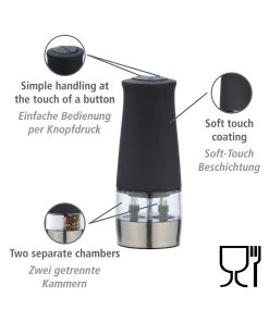 Wenko Elektrische Mühle 2 In 1 Schwarz In Schwarz 43 Wenko Elektrische Mühle 2 In 1 Schwarz In Schwarz -Relaxdays Verkaufsshop wenko elektrische muhle 2 in 1 schwarz in schwarz 15