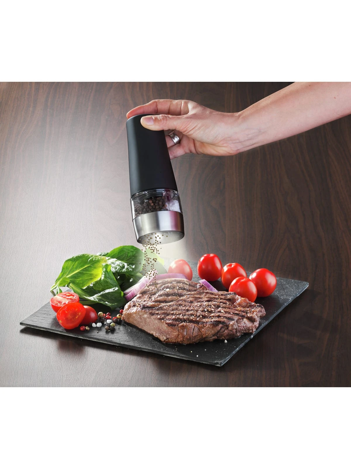 Wenko Elektrische Mühle 2 In 1 Schwarz In Schwarz 10 Wenko Elektrische Mühle 2 In 1 Schwarz In Schwarz – Bild 10