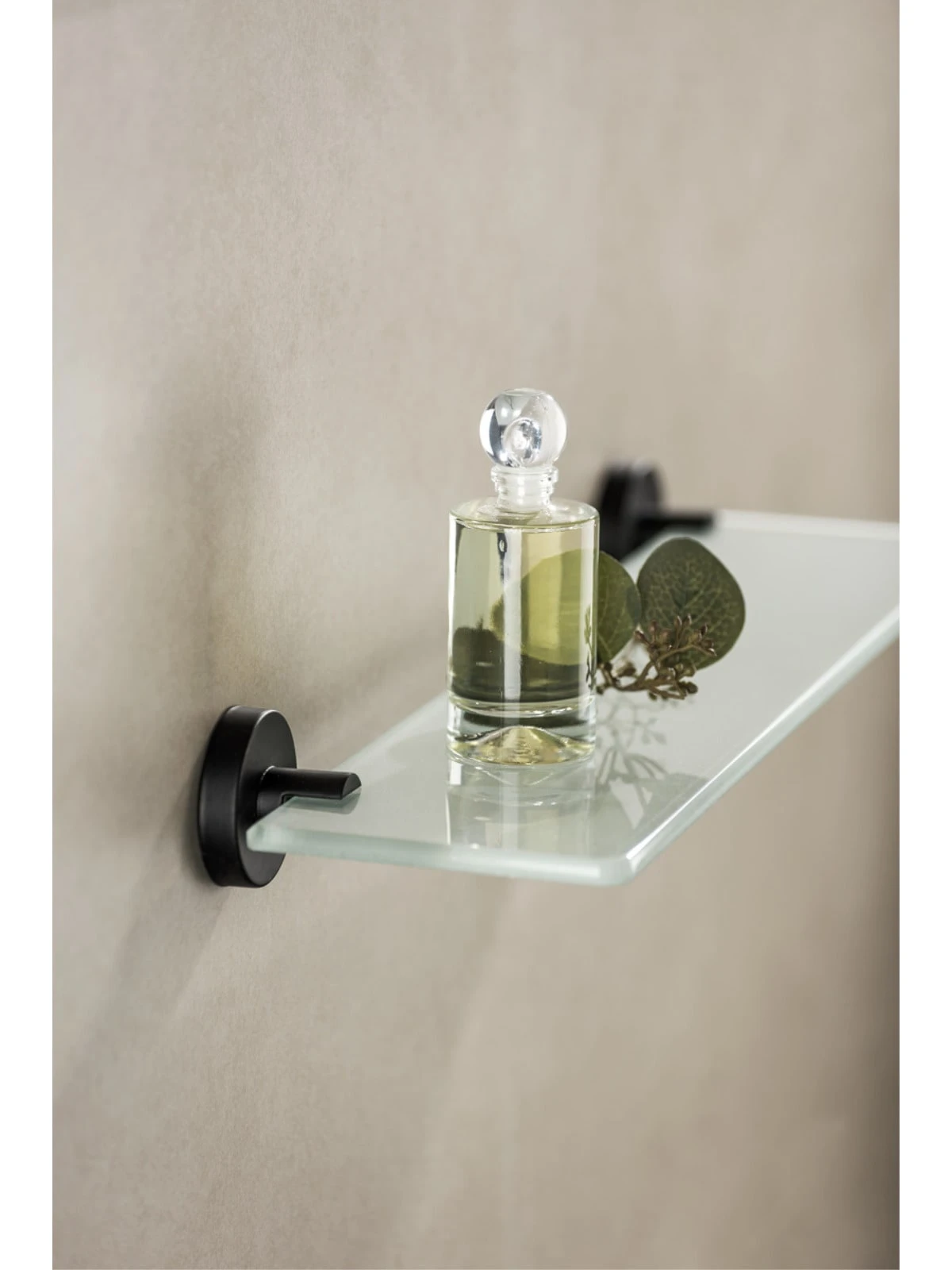 Wenko Glas Wandablage Bosio Black Edelstahl Matt 4 Wenko Glas Wandablage Bosio Black Edelstahl Matt – Bild 4