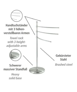 Wenko Handtuchständer Adiamo Mit 3 Armen 16 Wenko Handtuchständer Adiamo Mit 3 Armen -Relaxdays Verkaufsshop wenko handtuchstander adiamo mit 3 armen 6