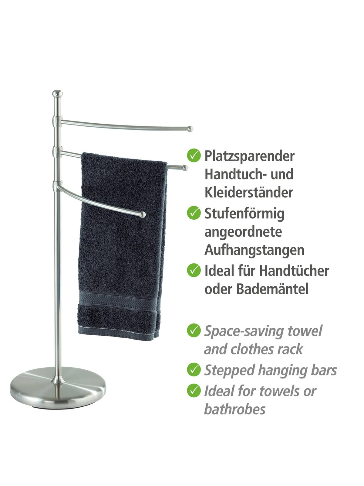 Wenko Handtuchständer Adiamo Mit 3 Armen 8 Wenko Handtuchständer Adiamo Mit 3 Armen – Bild 8