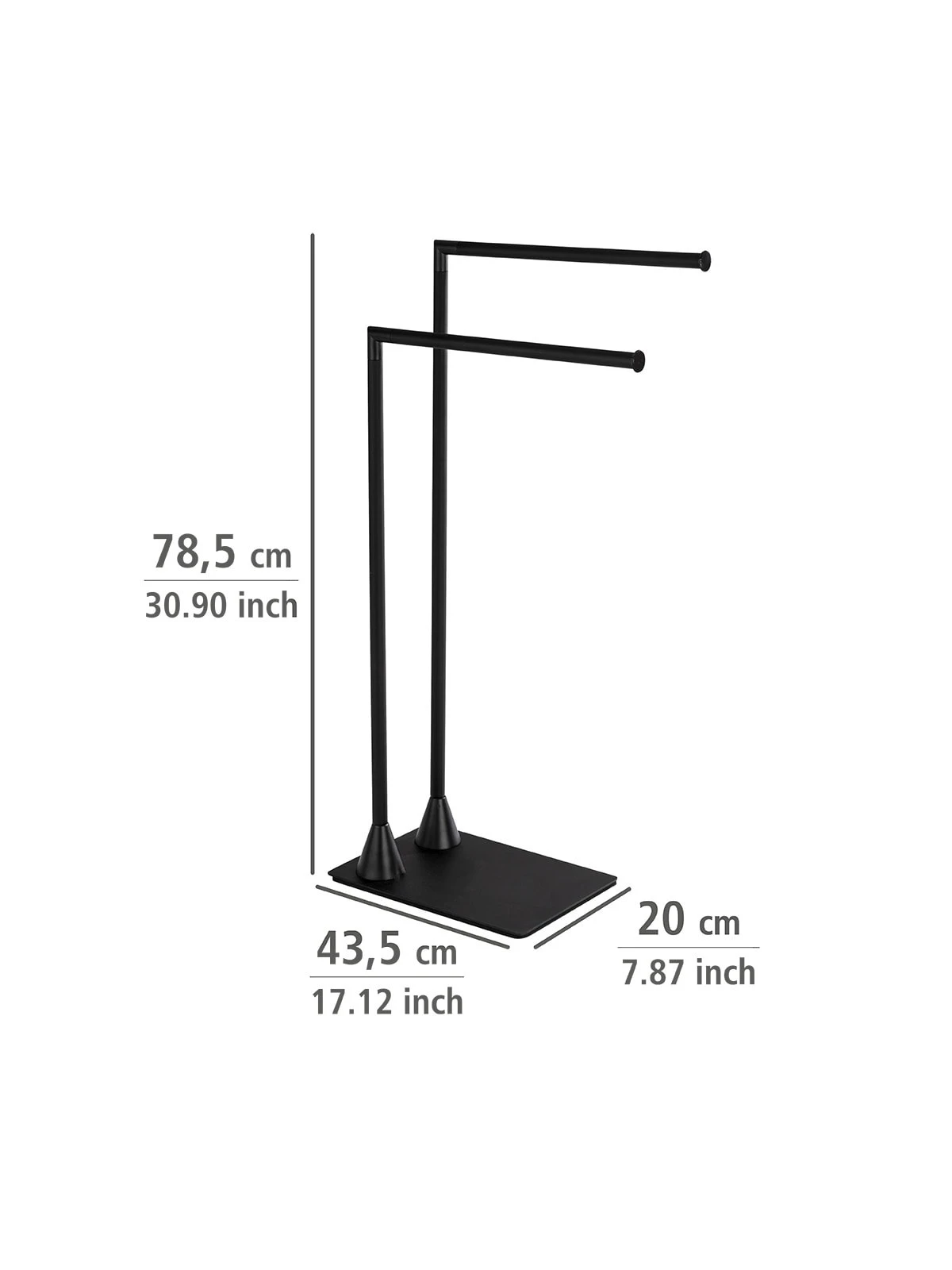 Wenko Handtuchständer Hella In Schwarz 3 Wenko Handtuchständer Hella In Schwarz – Bild 3