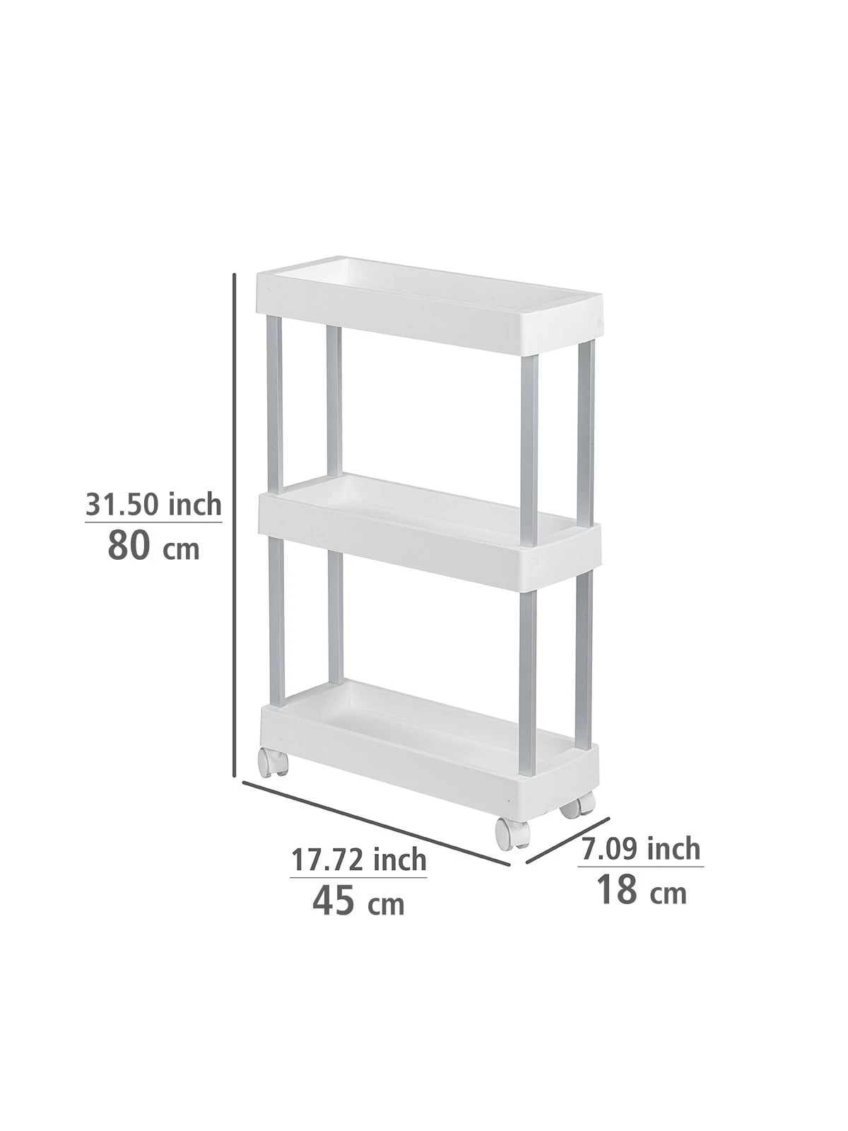 Wenko Haushalts- Und Badwagen Mino In Weiß 4 Wenko Haushalts- Und Badwagen Mino In Weiß – Bild 4