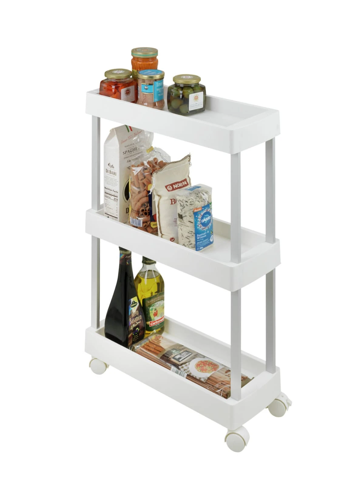 Wenko Haushalts- Und Badwagen Mino In Weiß 1 Wenko Haushalts- Und Badwagen Mino In Weiß