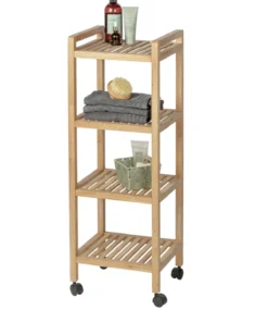 Wenko Haushalts- Und Badwagen Norway 4 Etagen In Walnuss -Relaxdays Verkaufsshop wenko haushalts und badwagen norway 4 etagen in walnuss 7