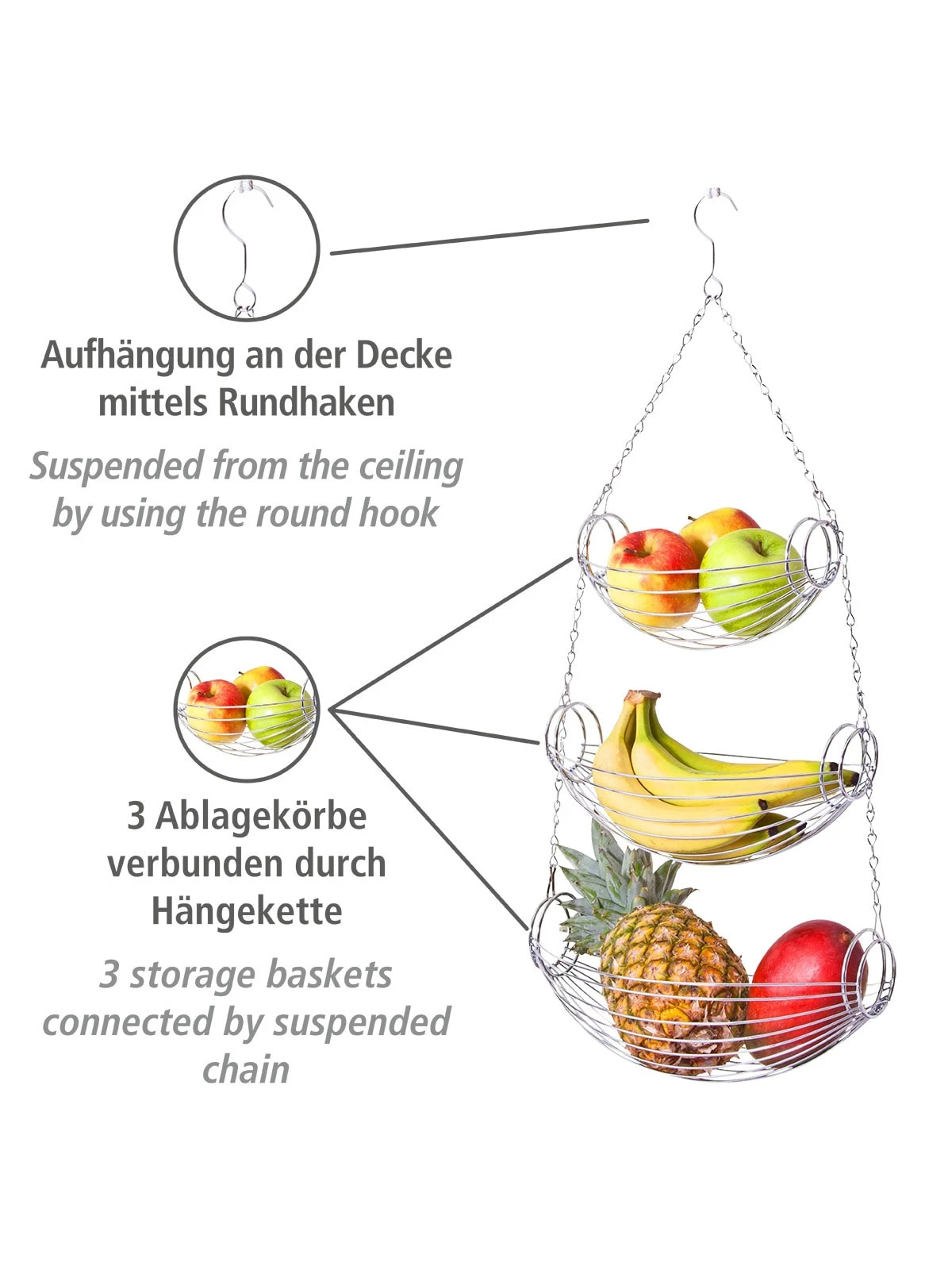 Wenko Küchenampel Triago In Silber 10 Wenko Küchenampel Triago In Silber – Bild 10