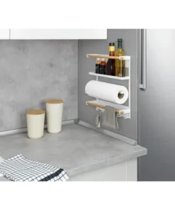 Wenko Küchenregal Magna Weiß In Regal: Weiß, Stäbe: Natur, Magnet: Schwarz -Relaxdays Verkaufsshop wenko kuchenregal magna weiss in regal weiss stabe natur magnet schwarz 10