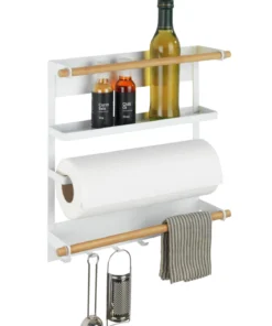 Wenko Küchenregal Magna Weiß In Regal: Weiß, Stäbe: Natur, Magnet: Schwarz -Relaxdays Verkaufsshop wenko kuchenregal magna weiss in regal weiss stabe natur magnet schwarz 11