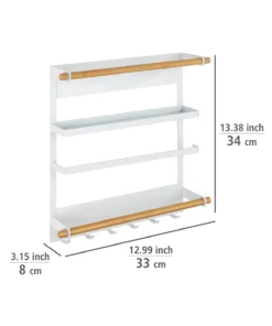 Wenko Küchenregal Magna Weiß In Regal: Weiß, Stäbe: Natur, Magnet: Schwarz -Relaxdays Verkaufsshop wenko kuchenregal magna weiss in regal weiss stabe natur magnet schwarz 15