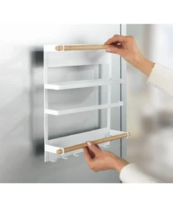 Wenko Küchenregal Magna Weiß In Regal: Weiß, Stäbe: Natur, Magnet: Schwarz -Relaxdays Verkaufsshop wenko kuchenregal magna weiss in regal weiss stabe natur magnet schwarz 20