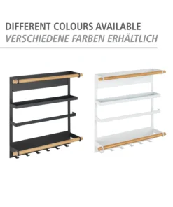 Wenko Küchenregal Magna Weiß In Regal: Weiß, Stäbe: Natur, Magnet: Schwarz -Relaxdays Verkaufsshop wenko kuchenregal magna weiss in regal weiss stabe natur magnet schwarz 5