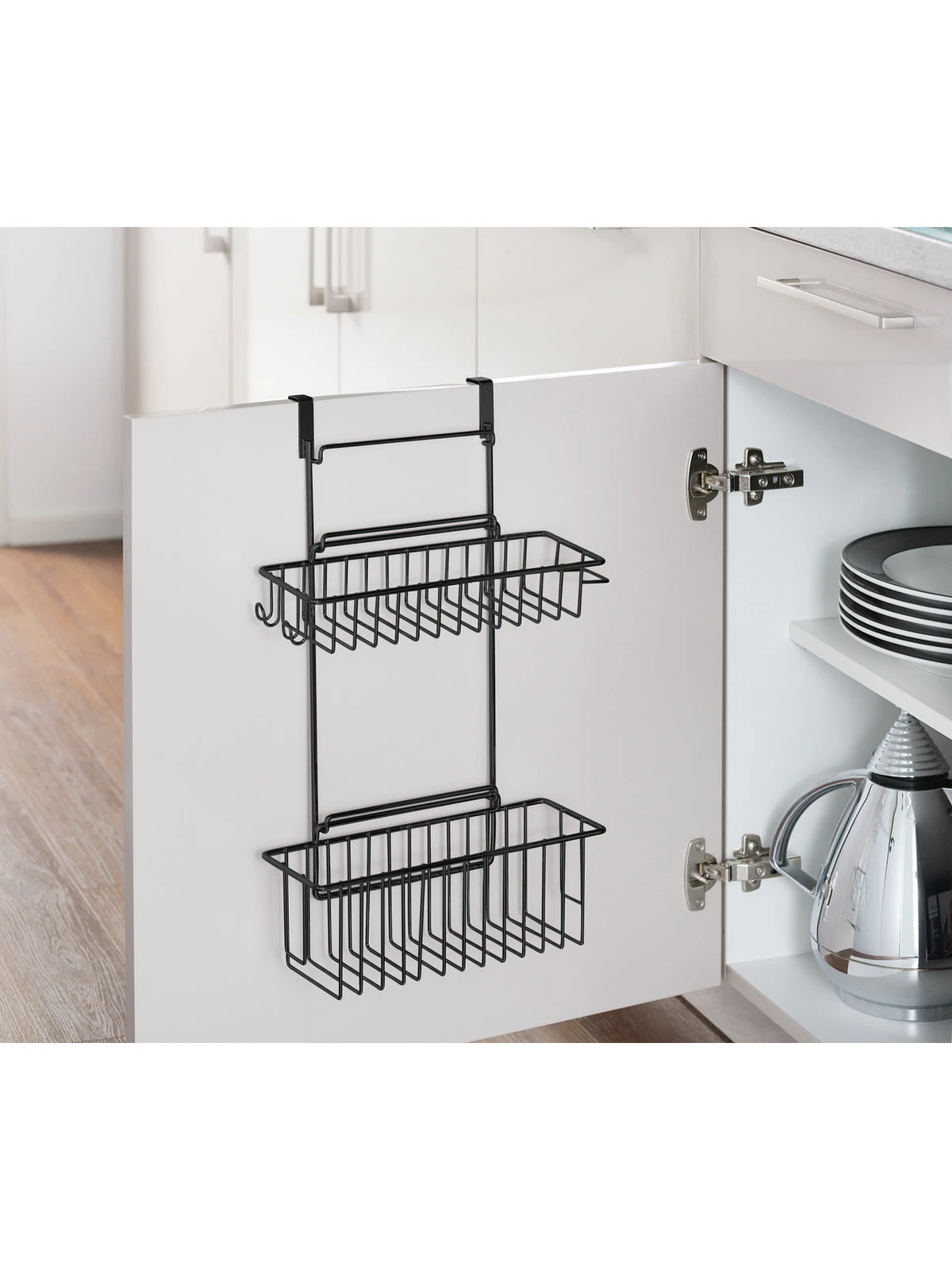 Wenko Küchenschrank Einhängregal Flexi Schwarz In Schwarz 4 Wenko Küchenschrank Einhängregal Flexi Schwarz In Schwarz – Bild 4