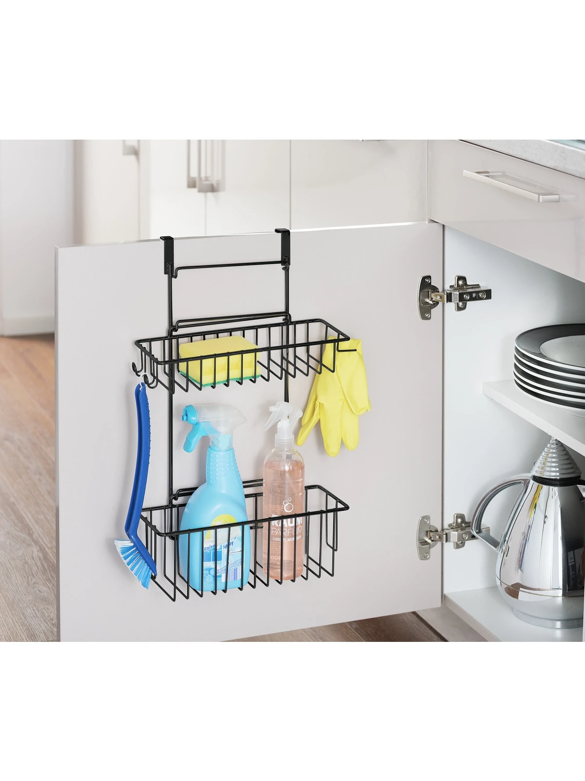Wenko Küchenschrank Einhängregal Flexi Schwarz In Schwarz 7 Wenko Küchenschrank Einhängregal Flexi Schwarz In Schwarz – Bild 7