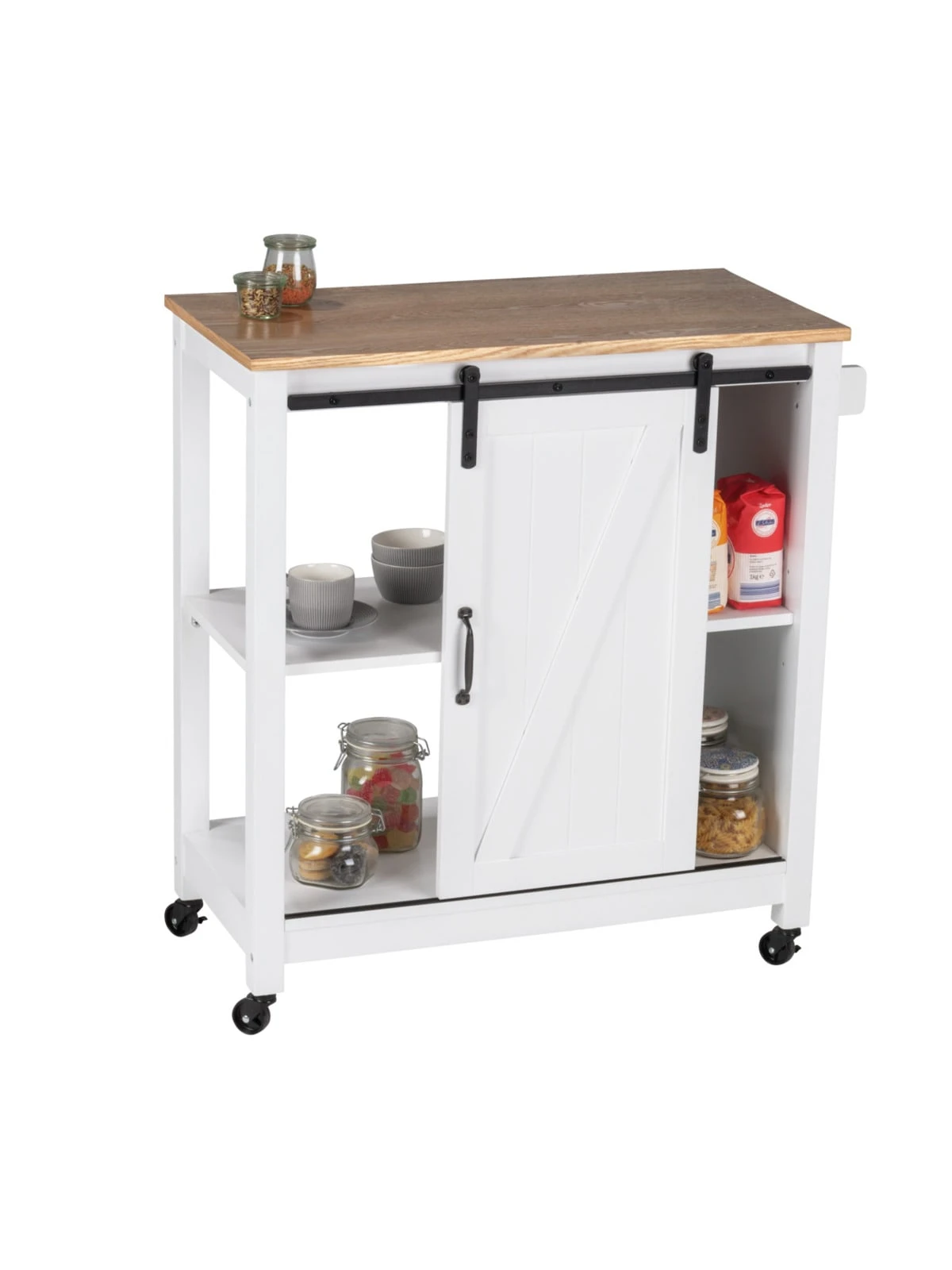 Wenko Küchenwagen Landhaus In Weiß 1 Wenko Küchenwagen Landhaus In Weiß