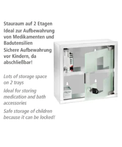 Wenko Medikamentenschrank Edelstahl 25 X 25 Cm In Glänzend -Relaxdays Verkaufsshop wenko medikamentenschrank edelstahl 25 x 25 cm in glanzend 3