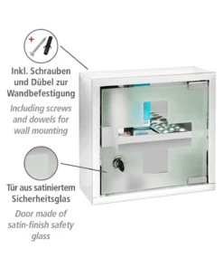 Wenko Medikamentenschrank Edelstahl 25 X 25 Cm In Glänzend -Relaxdays Verkaufsshop wenko medikamentenschrank edelstahl 25 x 25 cm in glanzend 7