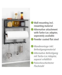 Wenko Multifunktionsregal Gala In Schwarz -Relaxdays Verkaufsshop wenko multifunktionsregal gala in schwarz 16