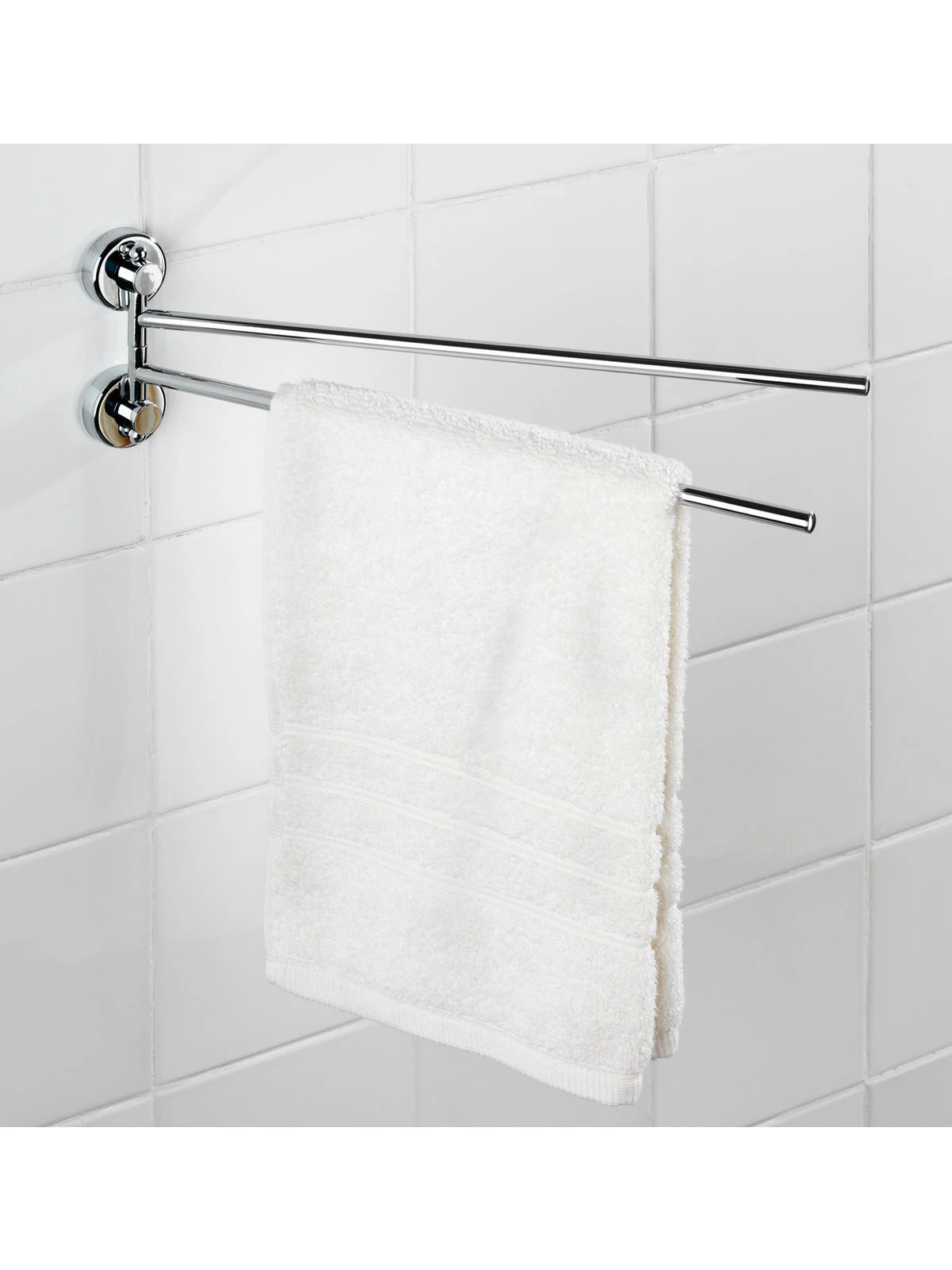 Wenko Power-Loc® Handtuchhalter Mit 2 Armen Sion In Chrom 2 Wenko Power-Loc® Handtuchhalter Mit 2 Armen Sion In Chrom – Bild 2