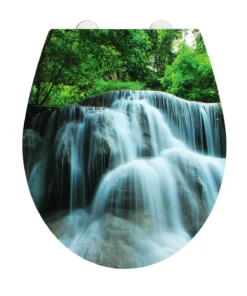 Wenko Premium WC-Sitz Hochglanz Acryl Waterfall In Mehrfarbig