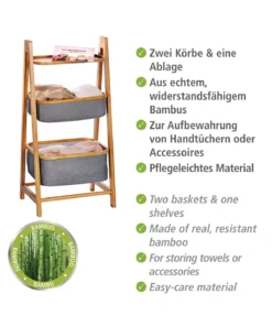 Wenko Regal Bahari Aus Bambus Mit 2 Körben In Braun 28 Wenko Regal Bahari Aus Bambus Mit 2 Körben In Braun -Relaxdays Verkaufsshop wenko regal bahari aus bambus mit 2 korben in braun 10