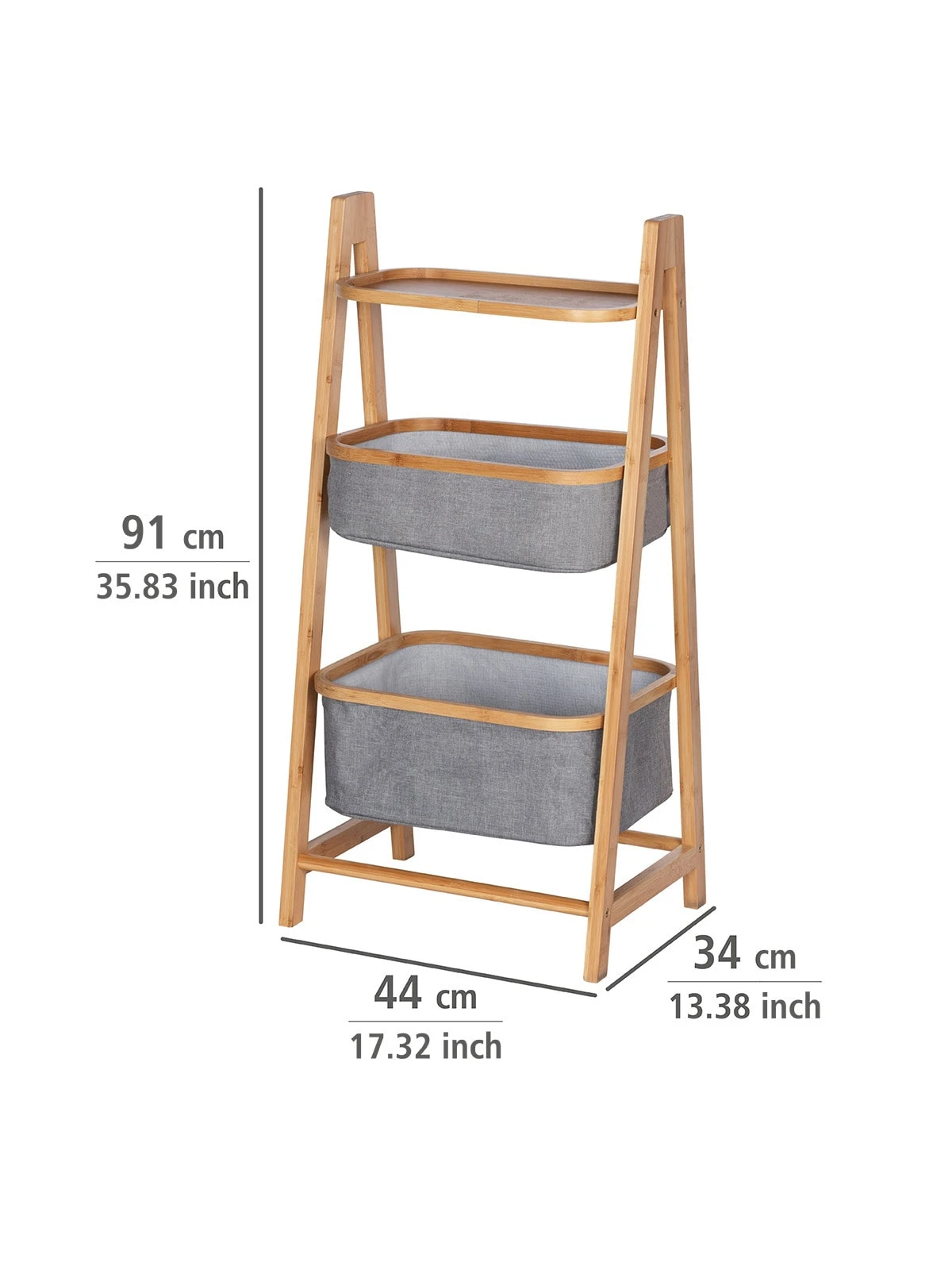 Wenko Regal Bahari Aus Bambus Mit 2 Körben In Braun 12 Wenko Regal Bahari Aus Bambus Mit 2 Körben In Braun – Bild 12