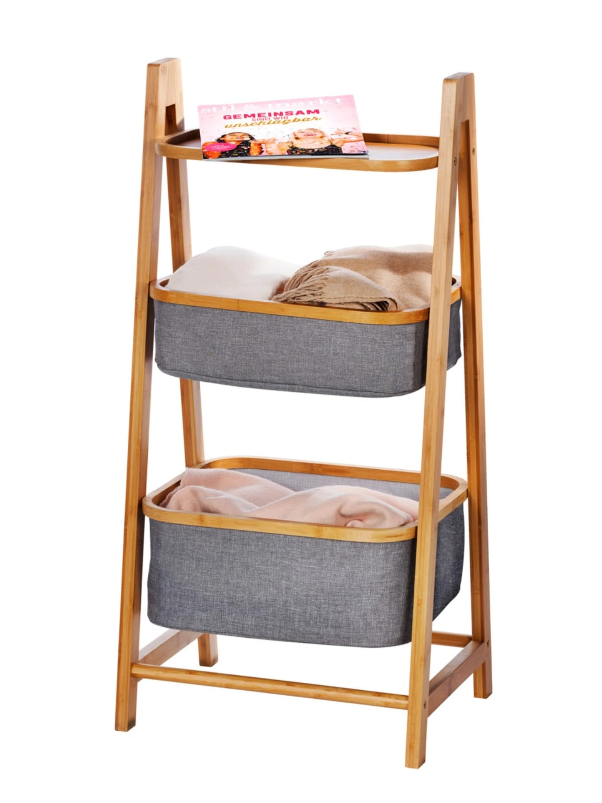 Wenko Regal Bahari Aus Bambus Mit 2 Körben In Braun 5 Wenko Regal Bahari Aus Bambus Mit 2 Körben In Braun – Bild 5