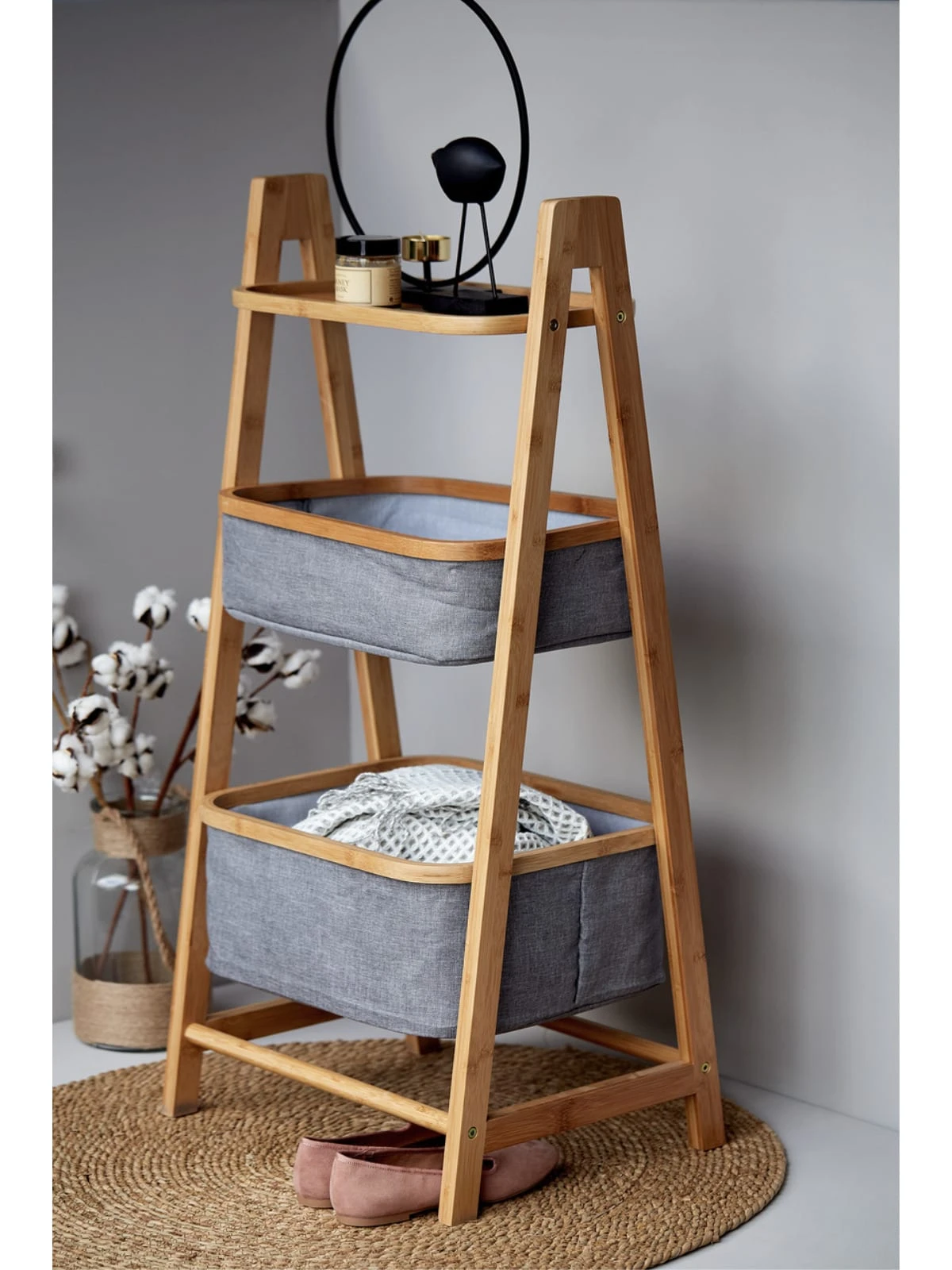 Wenko Regal Bahari Aus Bambus Mit 2 Körben In Braun 7 Wenko Regal Bahari Aus Bambus Mit 2 Körben In Braun – Bild 7