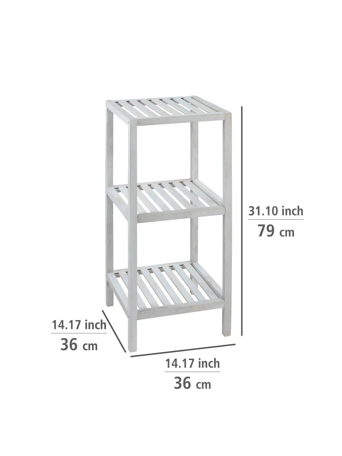 Wenko Regal Norway Mit 3 Böden Natur Weiß In Weiß 5 Wenko Regal Norway Mit 3 Böden Natur Weiß In Weiß – Bild 5