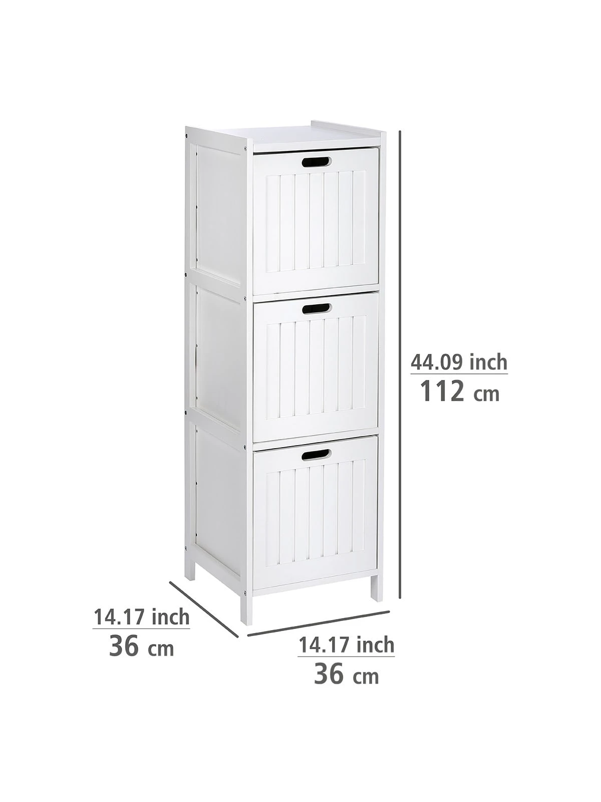 Wenko Regal Oslo 3 Schubladen, Echtholz In Weiß 12 Wenko Regal Oslo 3 Schubladen, Echtholz In Weiß – Bild 12