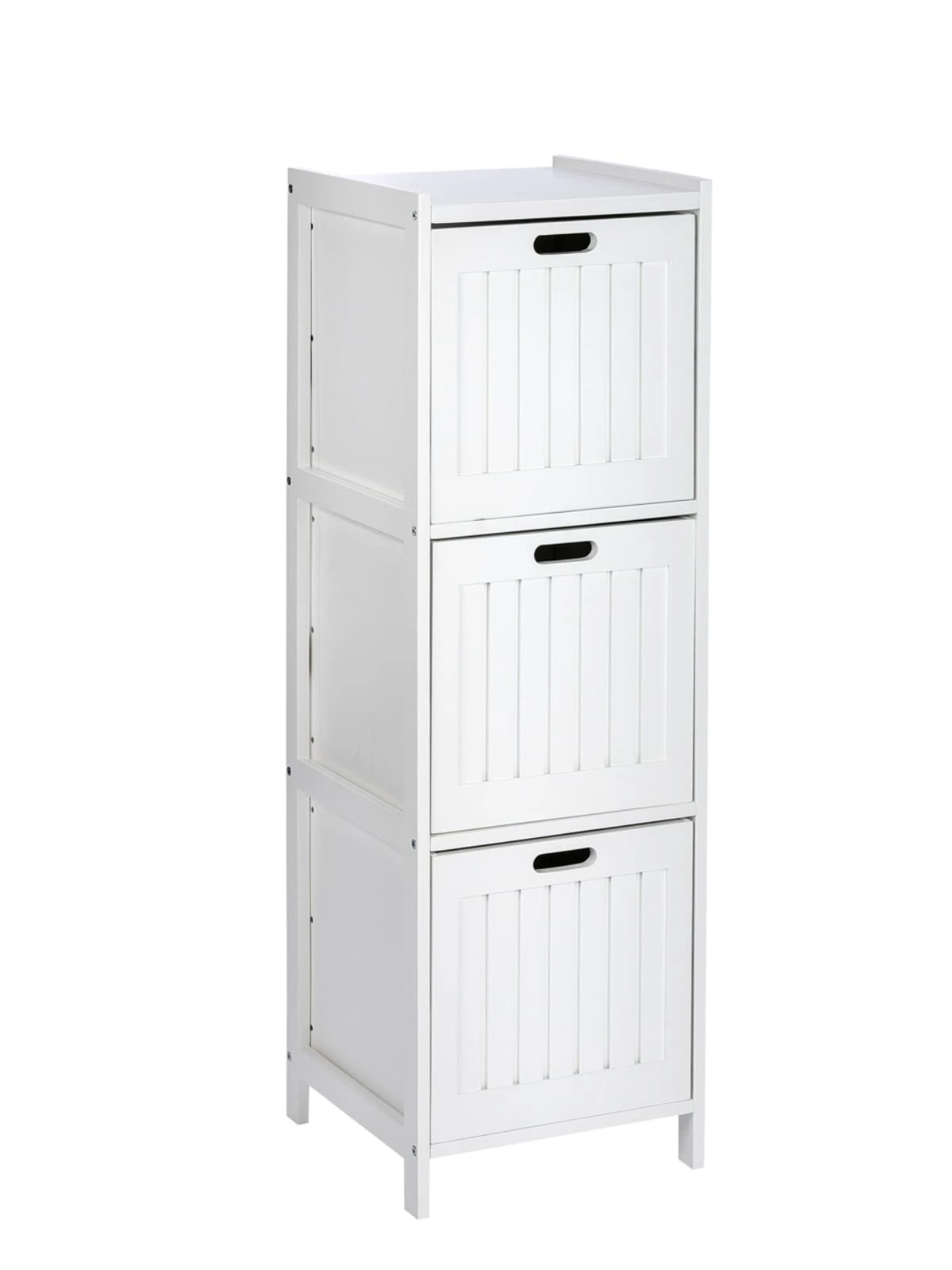 Wenko Regal Oslo 3 Schubladen, Echtholz In Weiß 9 Wenko Regal Oslo 3 Schubladen, Echtholz In Weiß – Bild 9