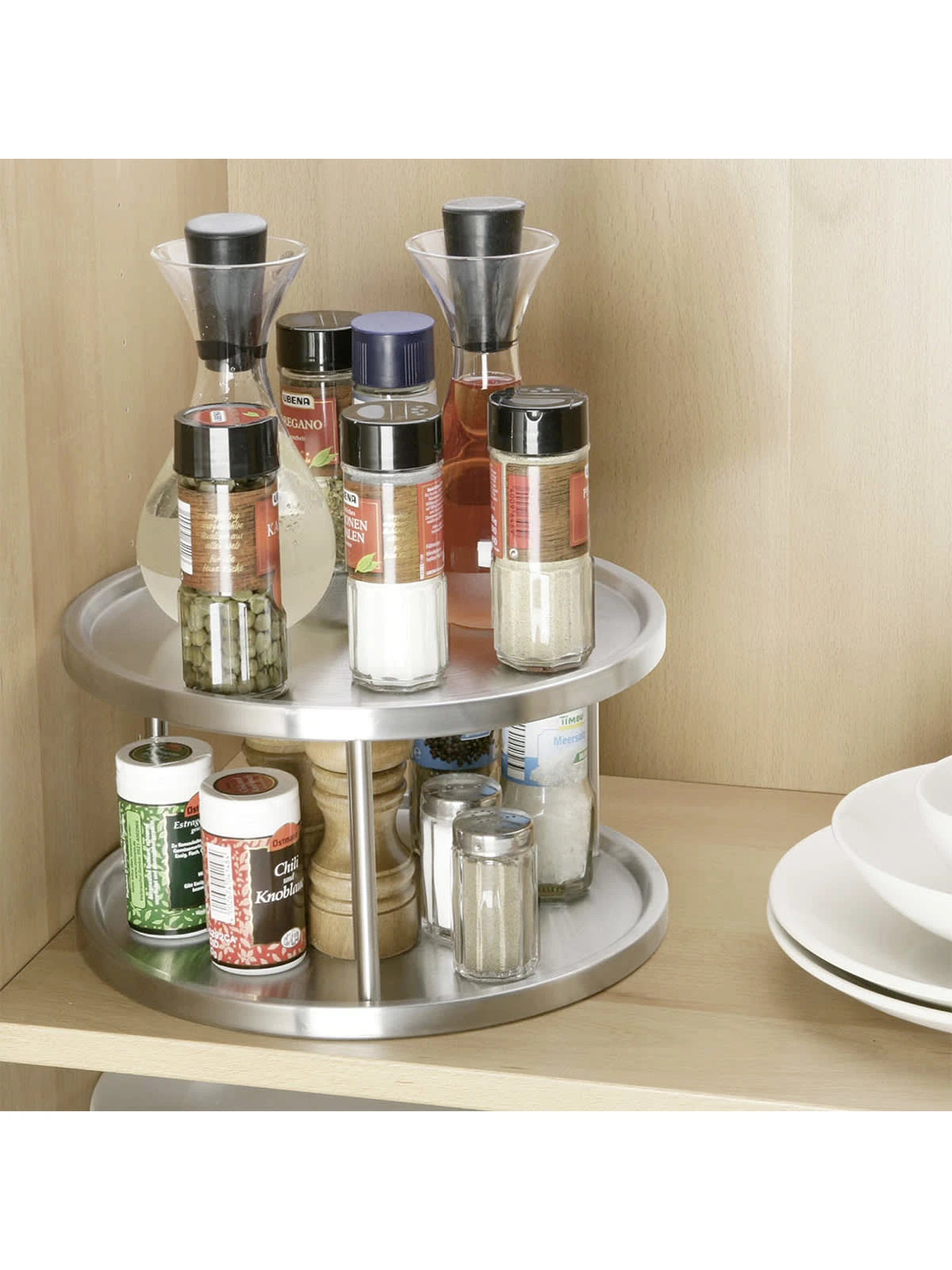 Wenko Schrankrondell Duo Edelstahl In Silber 12 Wenko Schrankrondell Duo Edelstahl In Silber – Bild 12