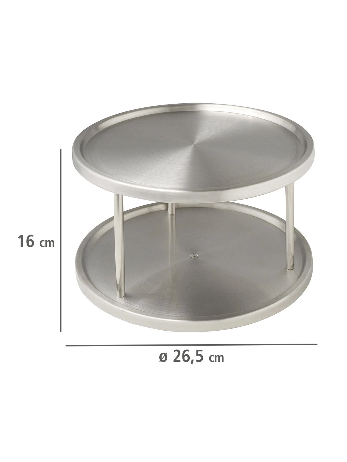 Wenko Schrankrondell Duo Edelstahl In Silber 3 Wenko Schrankrondell Duo Edelstahl In Silber – Bild 3