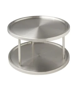 Wenko Schrankrondell Duo Edelstahl In Silber