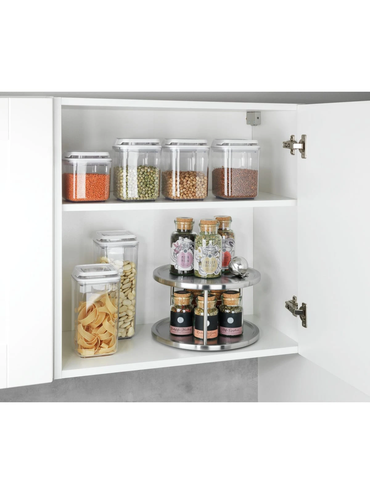 Wenko Schrankrondell Duo Edelstahl In Silber 10 Wenko Schrankrondell Duo Edelstahl In Silber – Bild 10