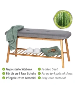 Wenko Schuhbank Aus Bambus Mit Sitzpolster Bahari In Braun 43 Wenko Schuhbank Aus Bambus Mit Sitzpolster Bahari In Braun -Relaxdays Verkaufsshop wenko schuhbank aus bambus mit sitzpolster bahari in braun 15