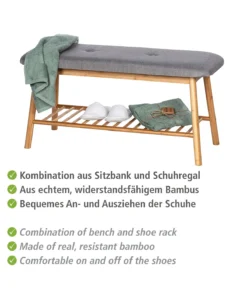 Wenko Schuhbank Aus Bambus Mit Sitzpolster Bahari In Braun 30 Wenko Schuhbank Aus Bambus Mit Sitzpolster Bahari In Braun -Relaxdays Verkaufsshop wenko schuhbank aus bambus mit sitzpolster bahari in braun 2