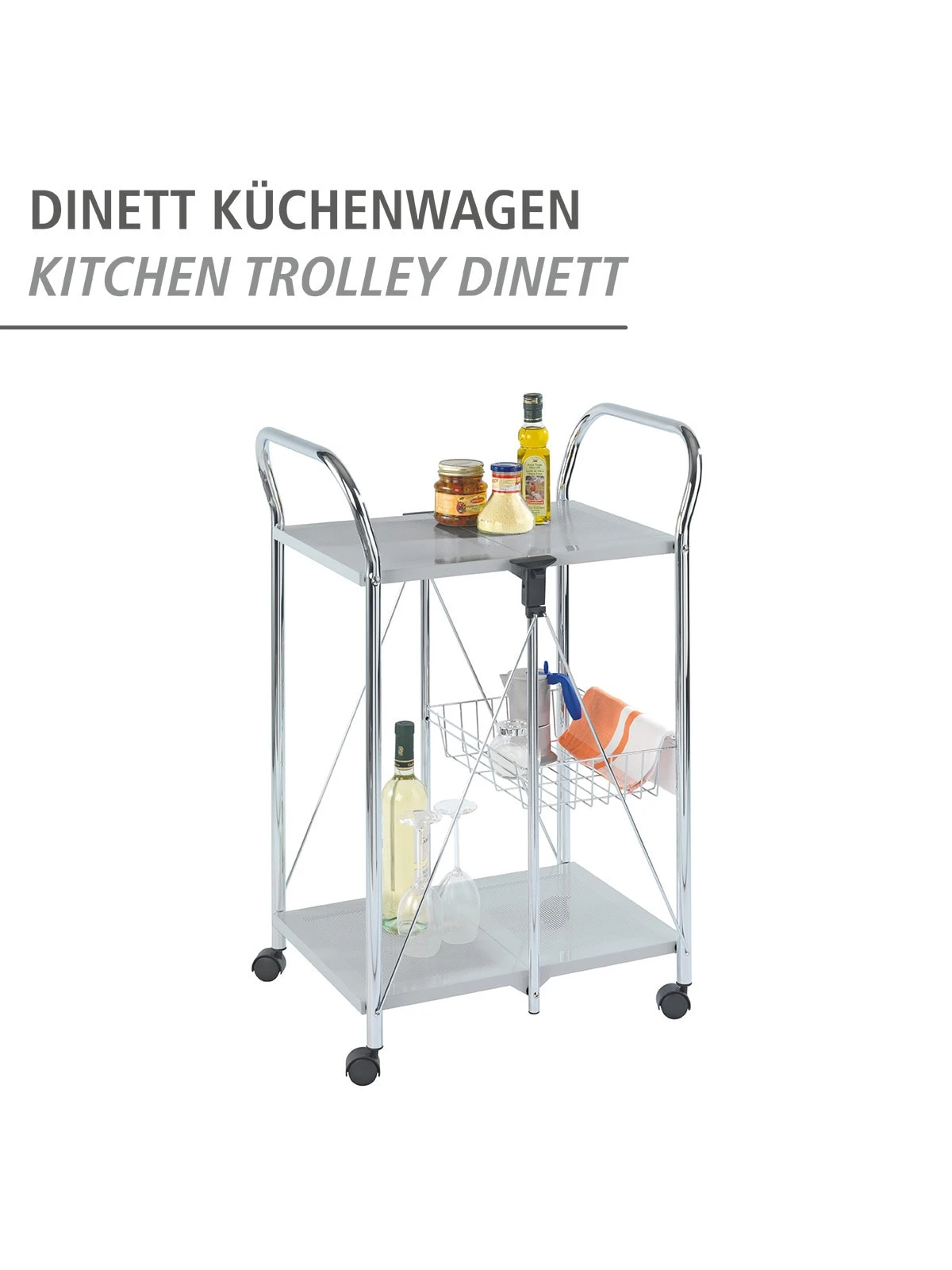 Wenko Servierwagen Sunny Silber In Silber 13 Wenko Servierwagen Sunny Silber In Silber – Bild 13