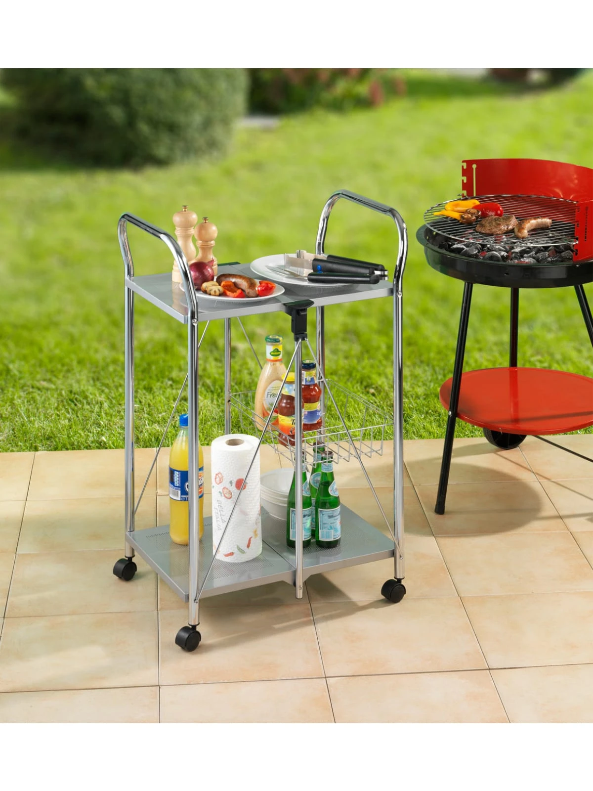 Wenko Servierwagen Sunny Silber In Silber 21 Wenko Servierwagen Sunny Silber In Silber – Bild 21