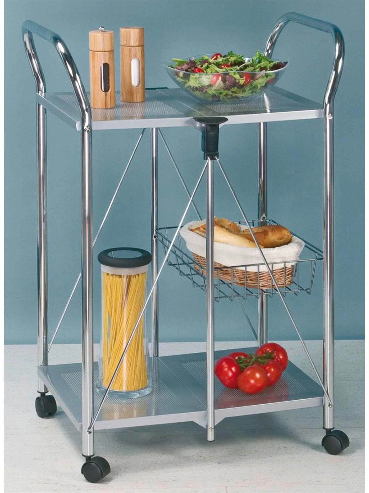 Wenko Servierwagen Sunny Silber In Silber 22 Wenko Servierwagen Sunny Silber In Silber – Bild 22