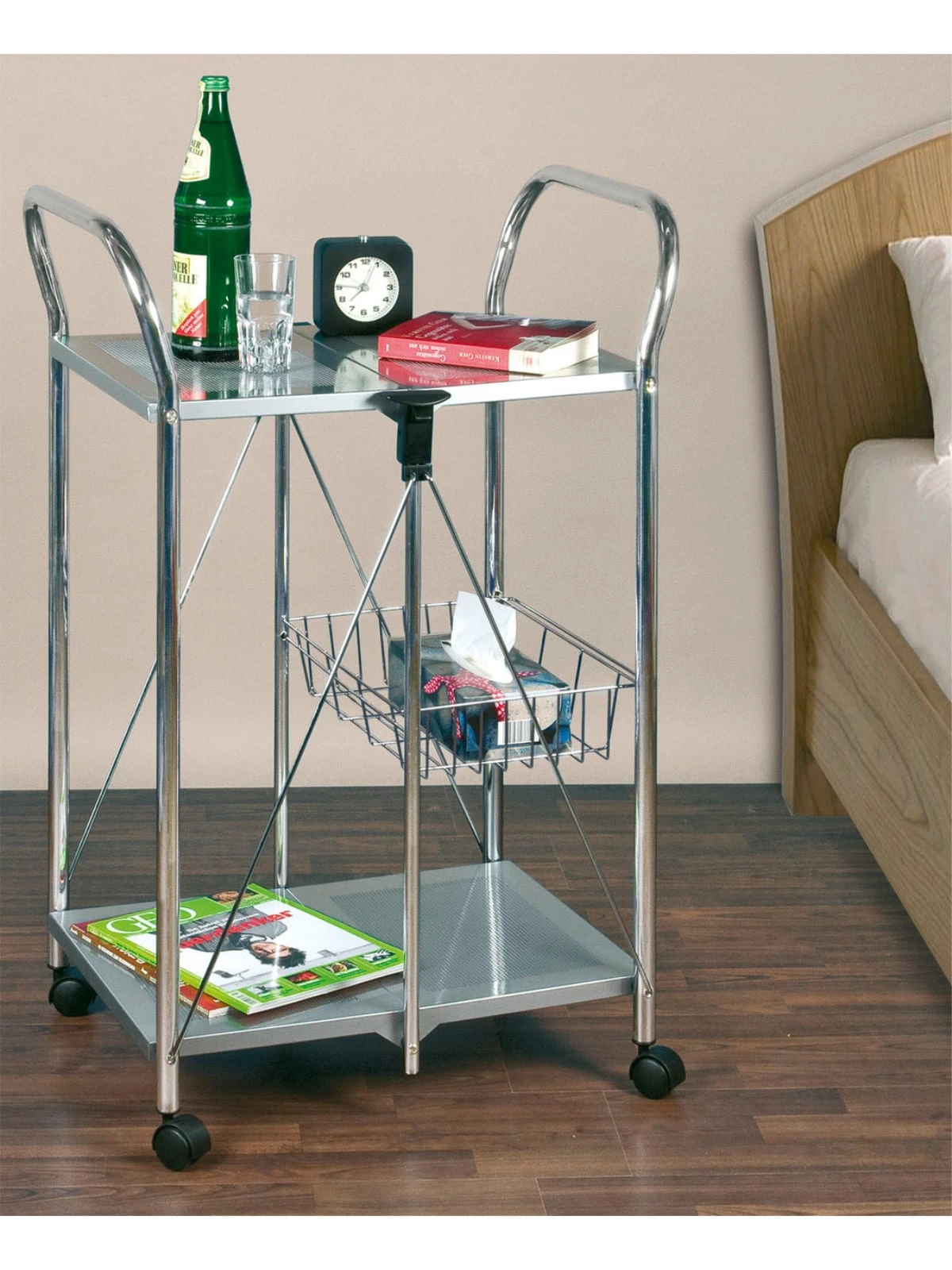 Wenko Servierwagen Sunny Silber In Silber 8 Wenko Servierwagen Sunny Silber In Silber – Bild 8