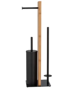 Wenko Stand WC-Garnitur Lesina Bambus In Natur -Relaxdays Verkaufsshop wenko stand wc garnitur lesina bambus in natur 2