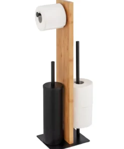 Wenko Stand WC-Garnitur Lesina Bambus In Natur -Relaxdays Verkaufsshop wenko stand wc garnitur lesina bambus in natur 5