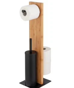 Wenko Stand WC-Garnitur Lesina Bambus In Natur -Relaxdays Verkaufsshop wenko stand wc garnitur lesina bambus in natur 8