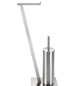 Wenko Stand WC-Garnitur Lirio Edelstahl Matt In Satiniert