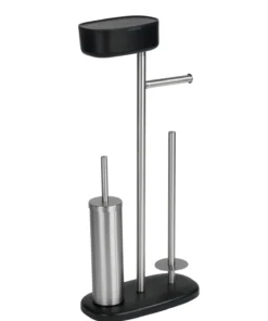 Wenko Stand WC-Garnitur Mit Box Rivazza Schwarz In Schwarz -Relaxdays Verkaufsshop wenko stand wc garnitur mit box rivazza schwarz in schwarz 10