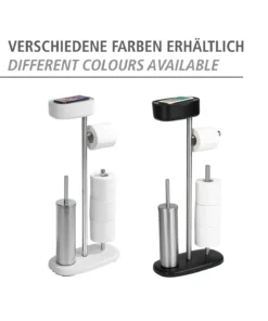 Wenko Stand WC-Garnitur Mit Box Rivazza Schwarz In Schwarz -Relaxdays Verkaufsshop wenko stand wc garnitur mit box rivazza schwarz in schwarz 14
